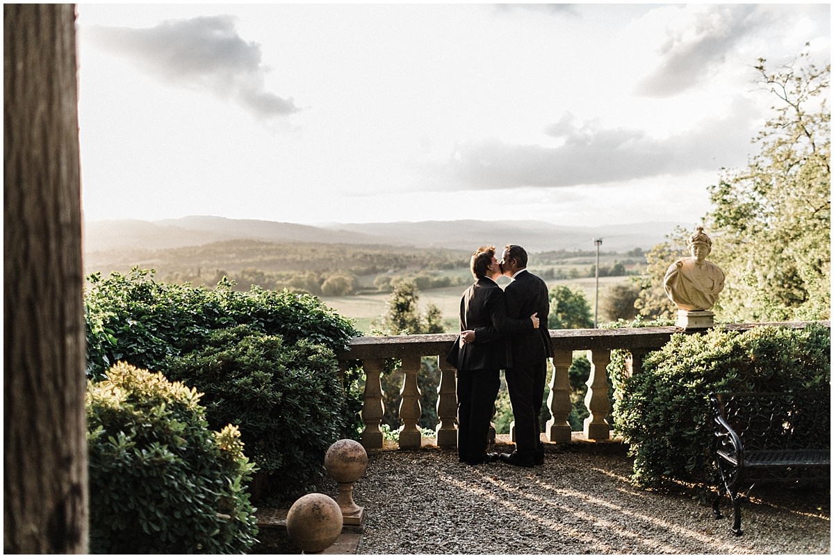 same sex elopement in tuscany