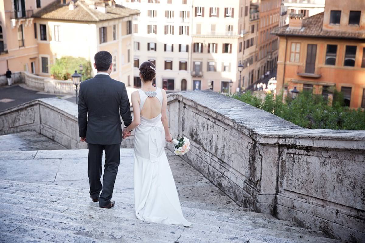 wedding officiant in Rome Il Palazzetto Spanish Steps